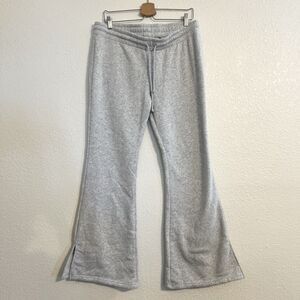 Lazy Sunday Flare Sweat Pants Gray XL Lounge Cozy Athleisure